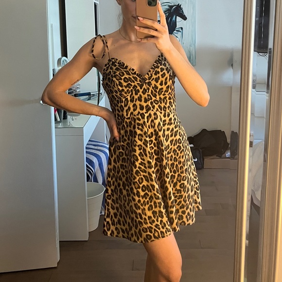Zara Leopard Summer Dress 🐆 - Picture 3 of 5